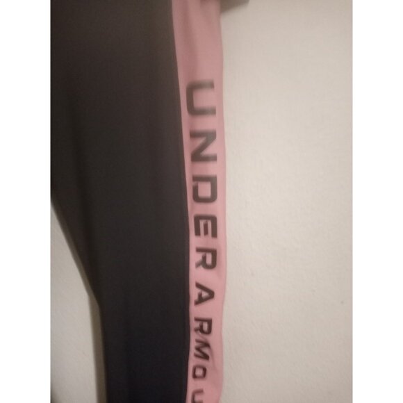 New Under Armour Women’s Black Pink HeatGear Ankle Compression Leggings Small S - Picture 4 of 13